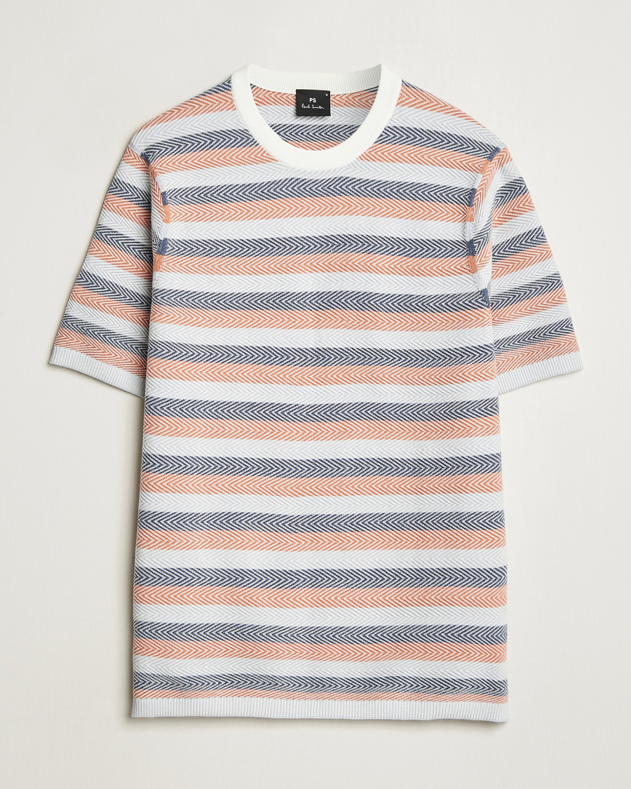 Heren | T-shirts | PS Paul Smith | Striped Knitted T-Shirt Multi