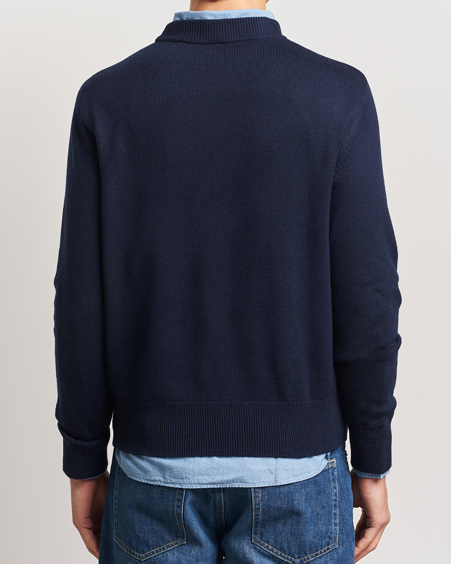 Heren | Truien | Sunflower | Moon Merino Sweater Navy