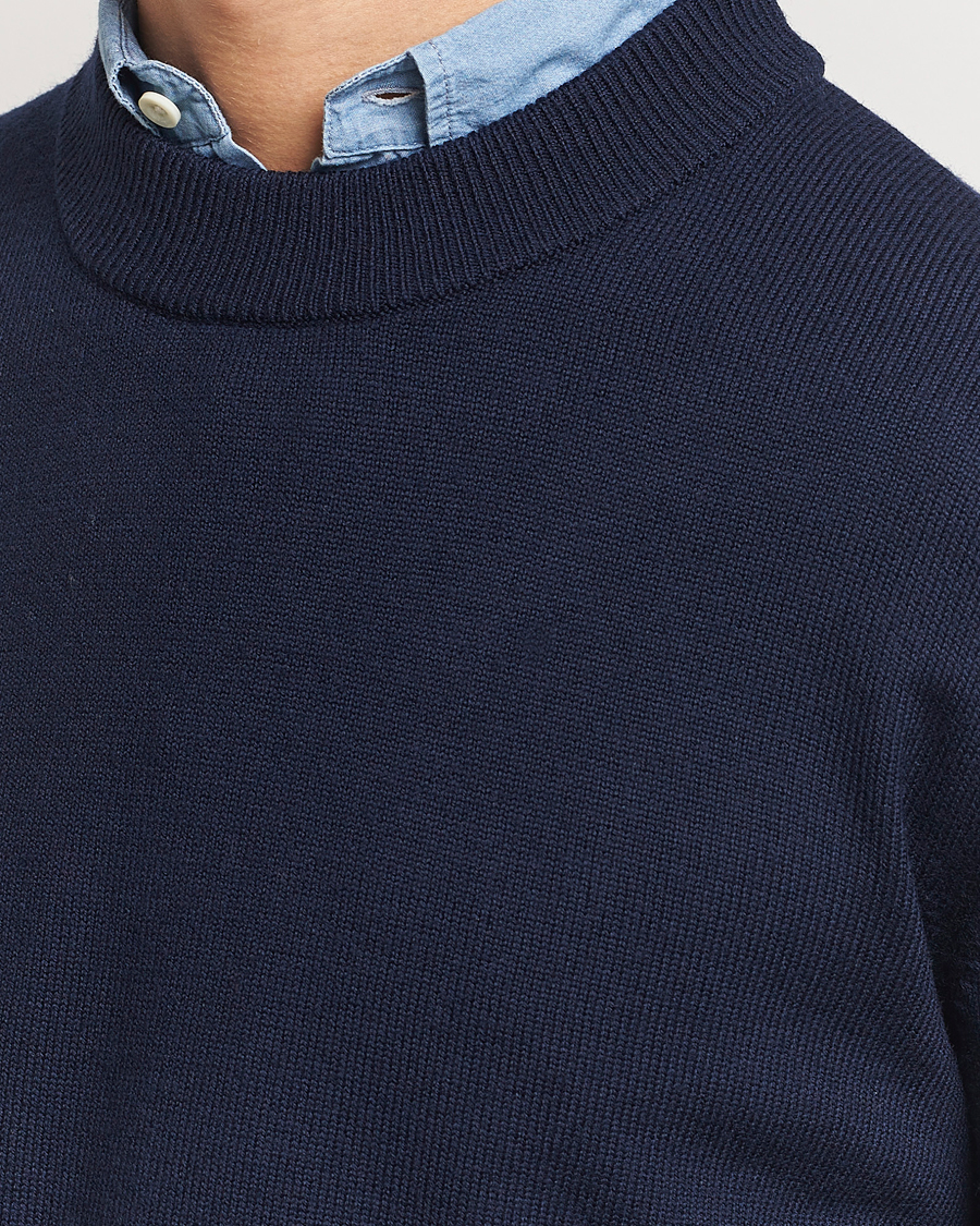 Heren | Truien | Sunflower | Moon Merino Sweater Navy