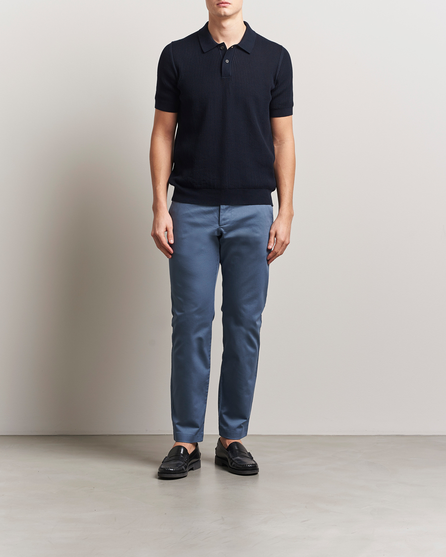 Heren | Broeken | NN07 | Theo Regular Fit Stretch Chinos Bering Blue