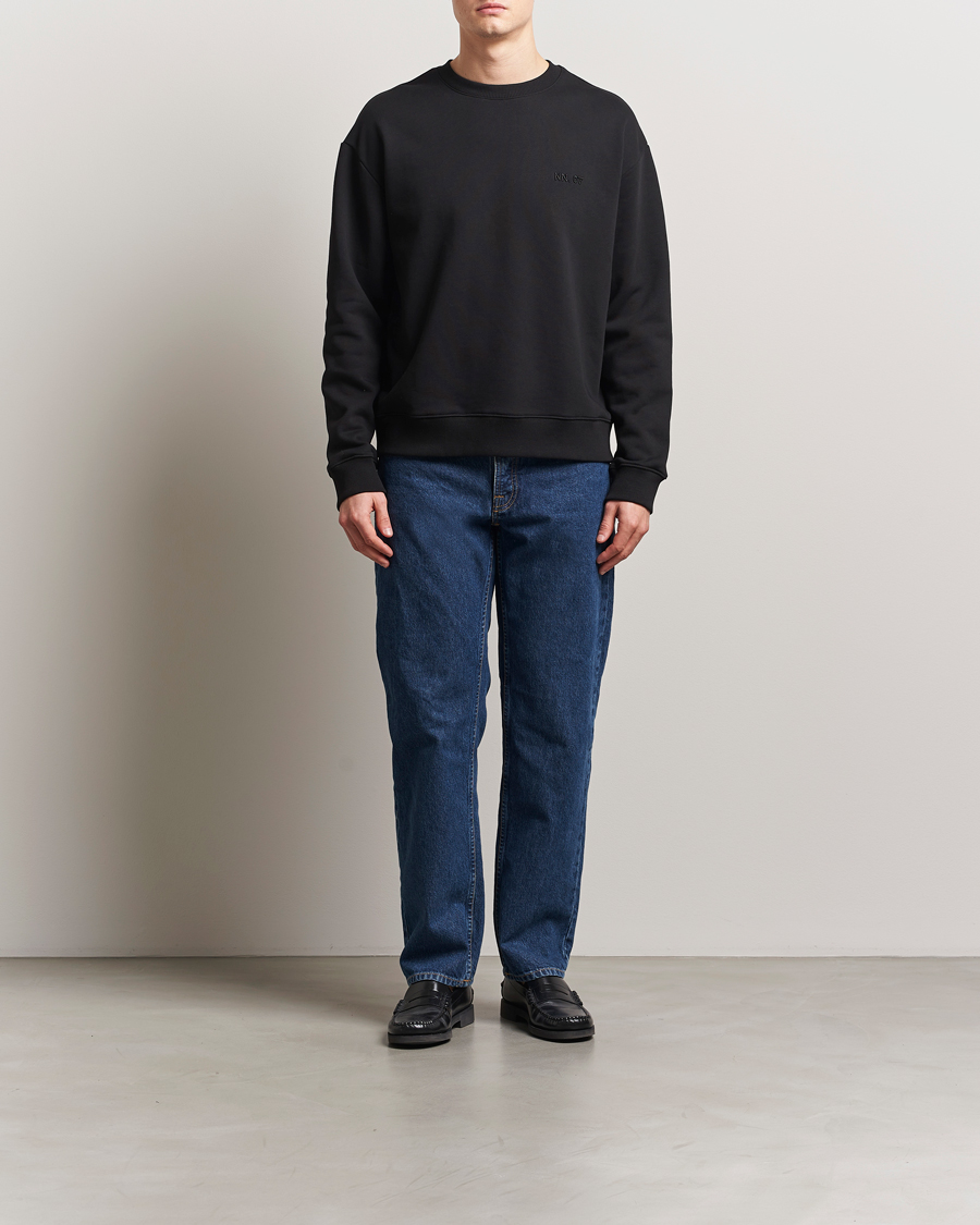 Heren | Truien | NN07 | David Crew Neck Sweatshirt Black