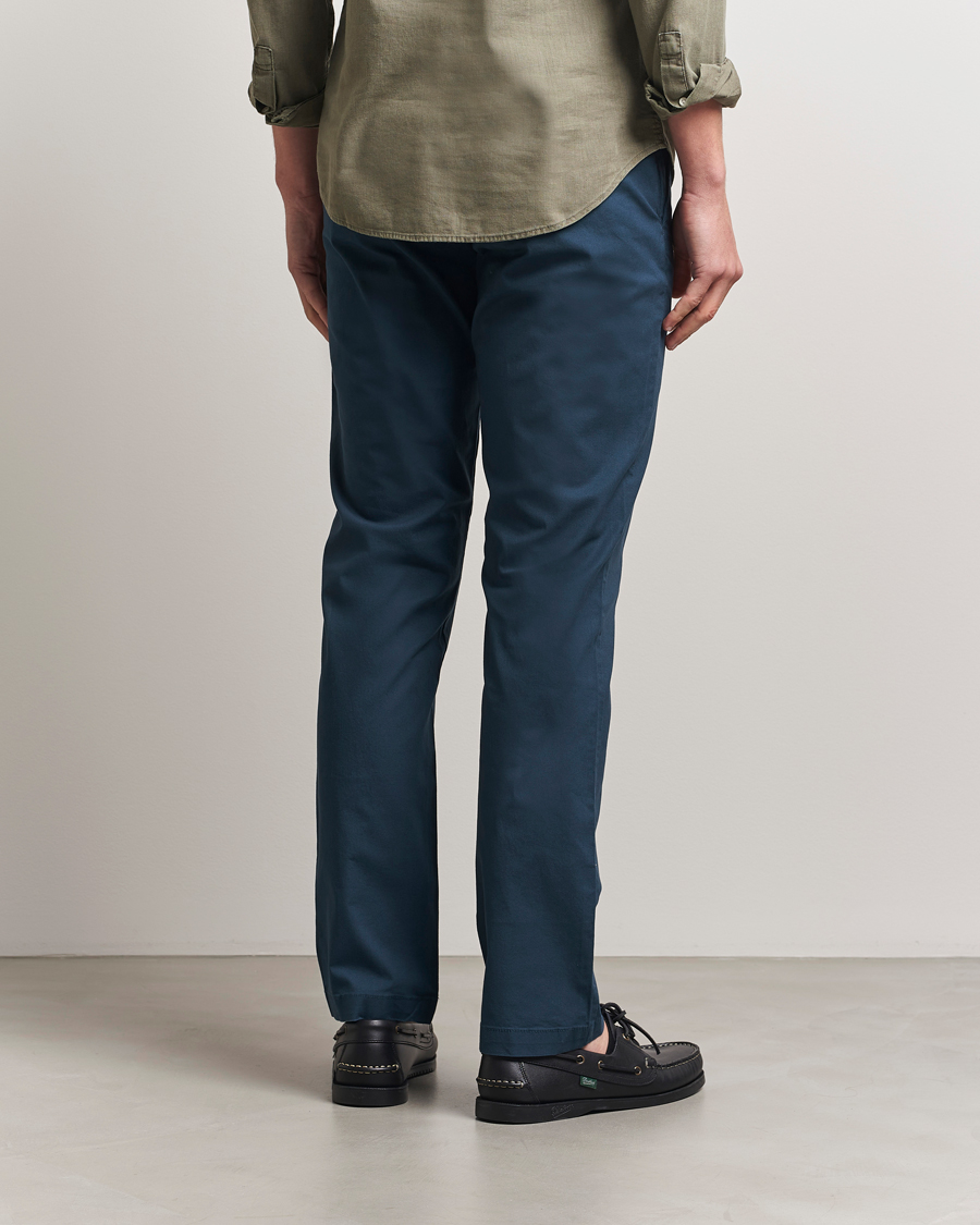 Heren | Broeken | Dockers | Crafted Khaki Slim Cotton/Linen Chino Stratified Sea