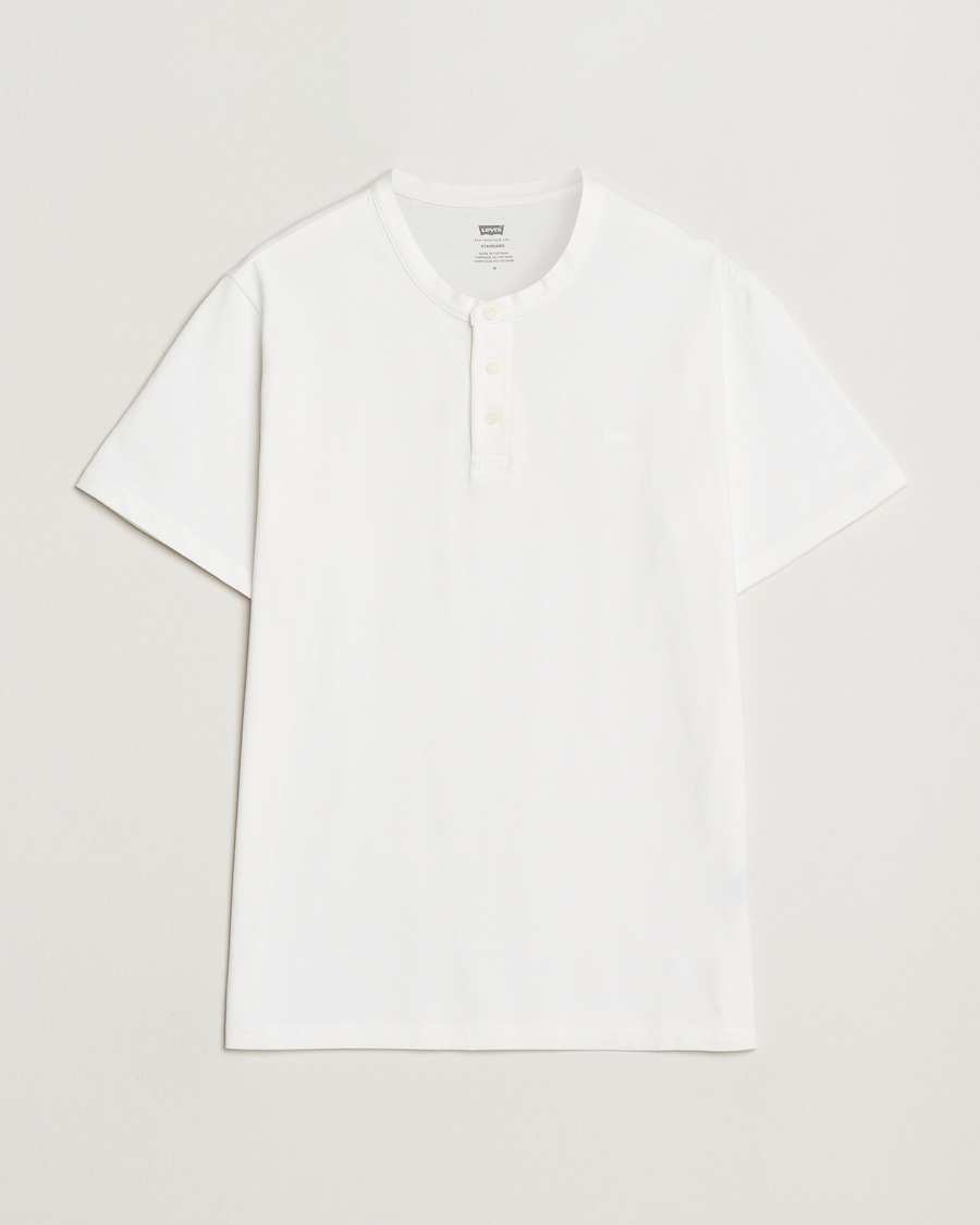 Heren | T-shirts | Levi's | Short Sleeve Henley White