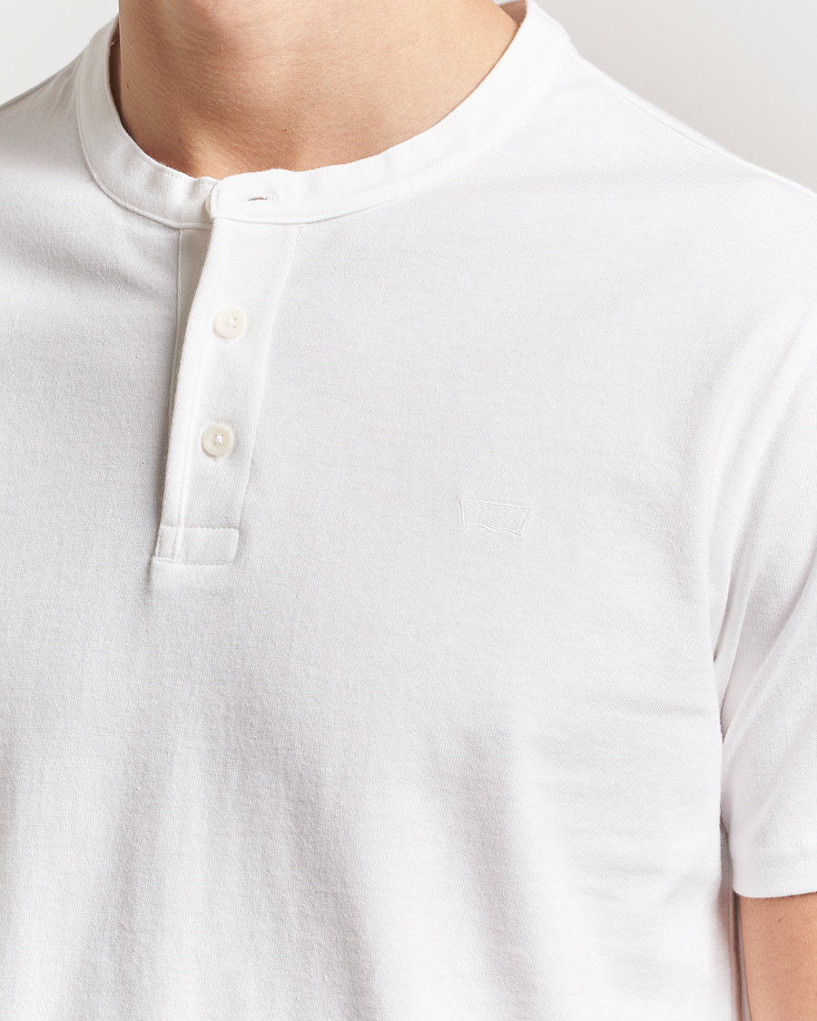 Heren | T-shirts | Levi's | Short Sleeve Henley White