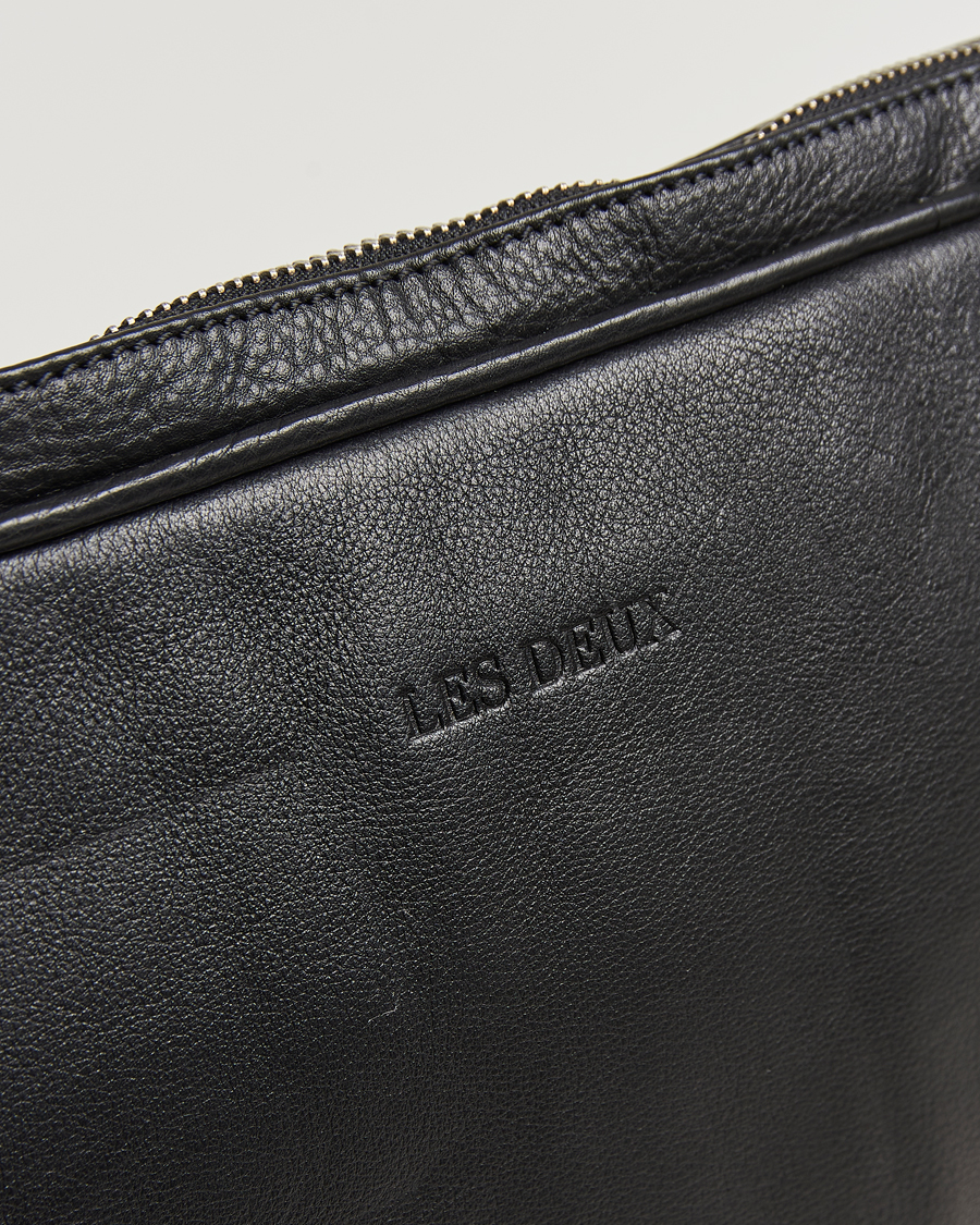 Heren | Tassen | LES DEUX | Leather Laptop Sleeve Black