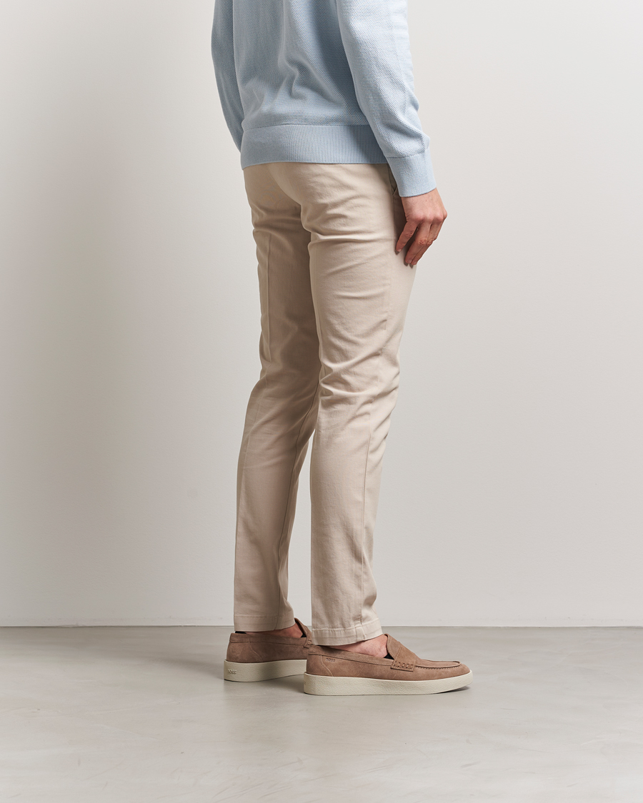 Heren | Broeken | BOSS BLACK | Kaito Structured Cotton Pants Light Beige