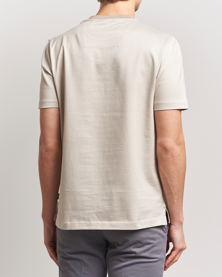 Heren | T-shirts | BOSS BLACK | Thompson Structured T-Shirt Light Beige
