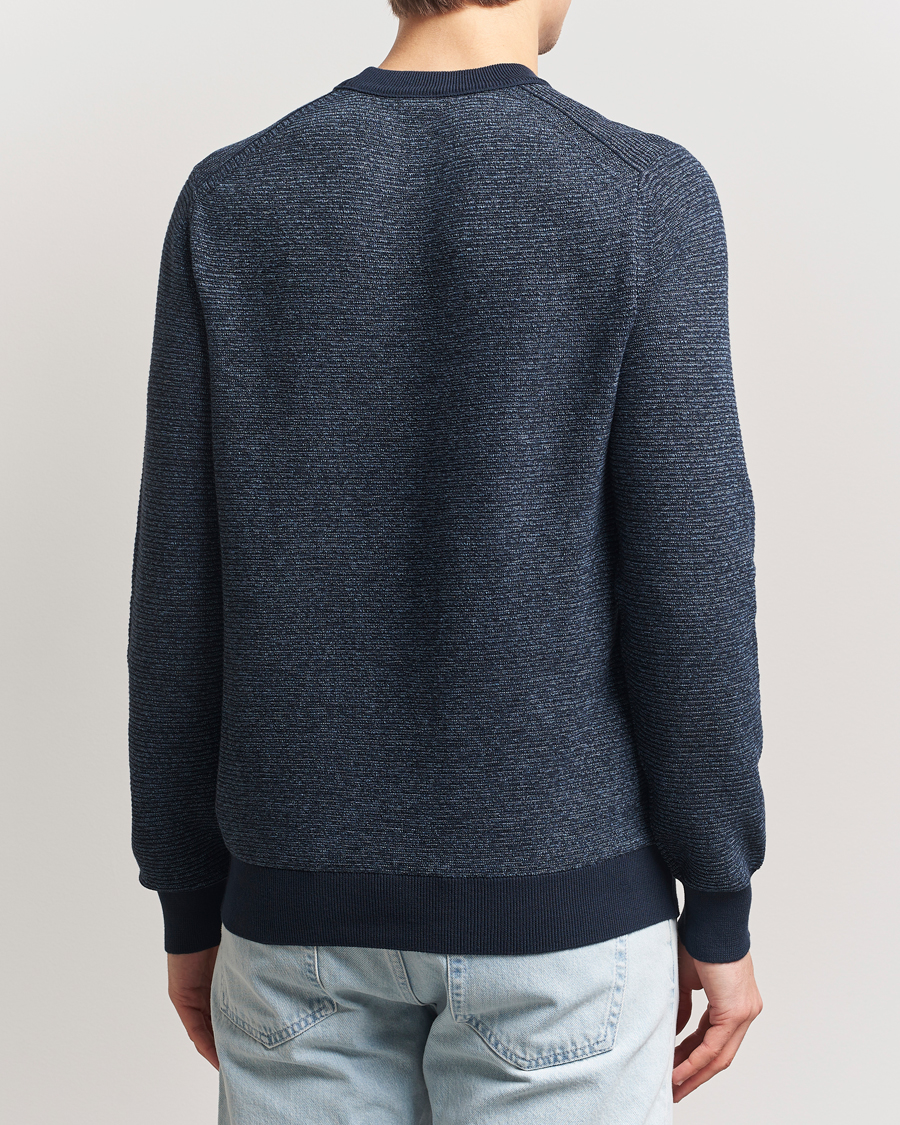 Heren | Truien | BOSS ORANGE | Aspoki Structured Knitted Sweater Dark Blue