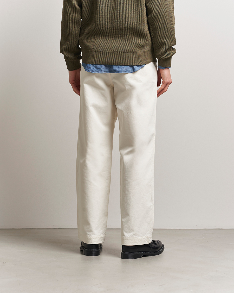 Heren | Broeken | Auralee | Washed Finx Chinos Ivory