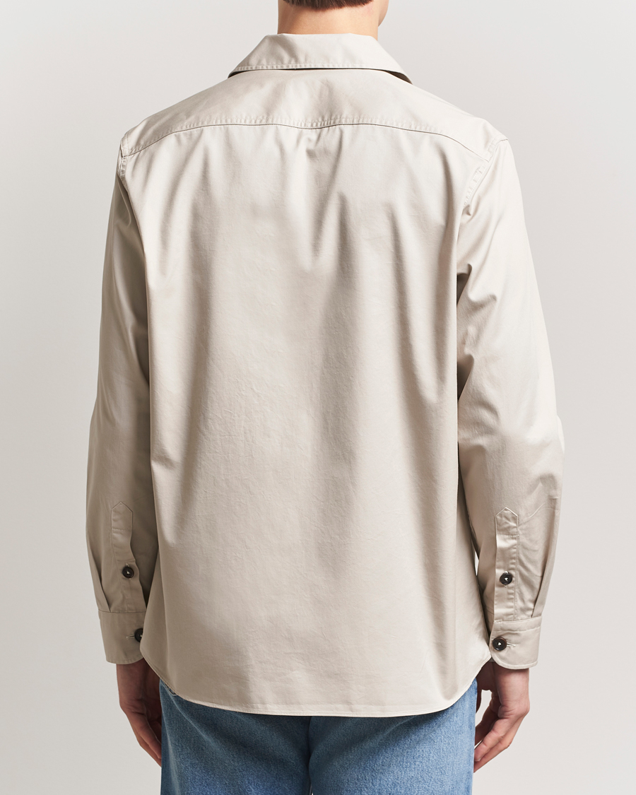 Heren | Overhemden | Grigio | Cotton Overshirt Beige