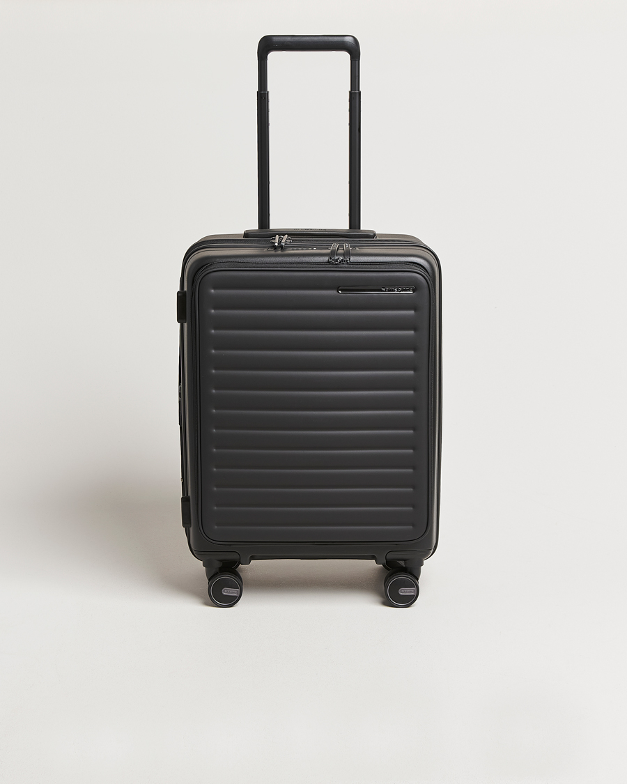 Heren | Samsonite Restackd Spinner Easy Access Carry-On Black | Samsonite | Restackd Spinner Easy Access Carry-On Black