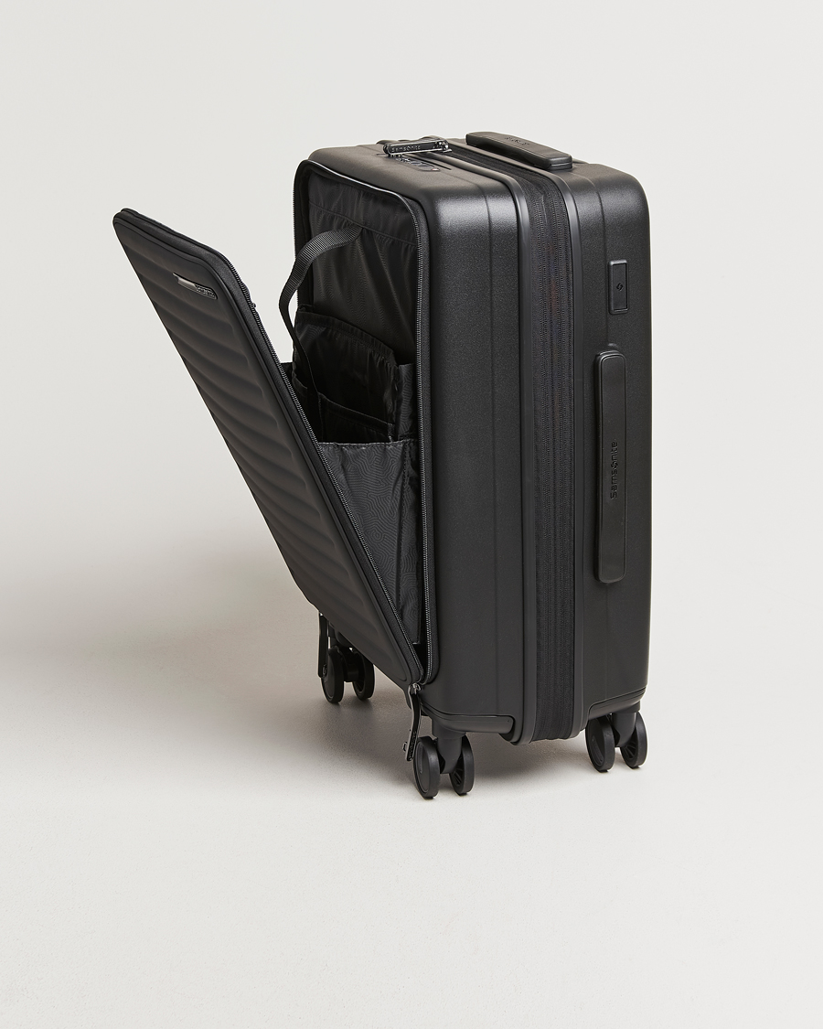 Heren | Samsonite Restackd Spinner Easy Access Carry-On Black | Samsonite | Restackd Spinner Easy Access Carry-On Black