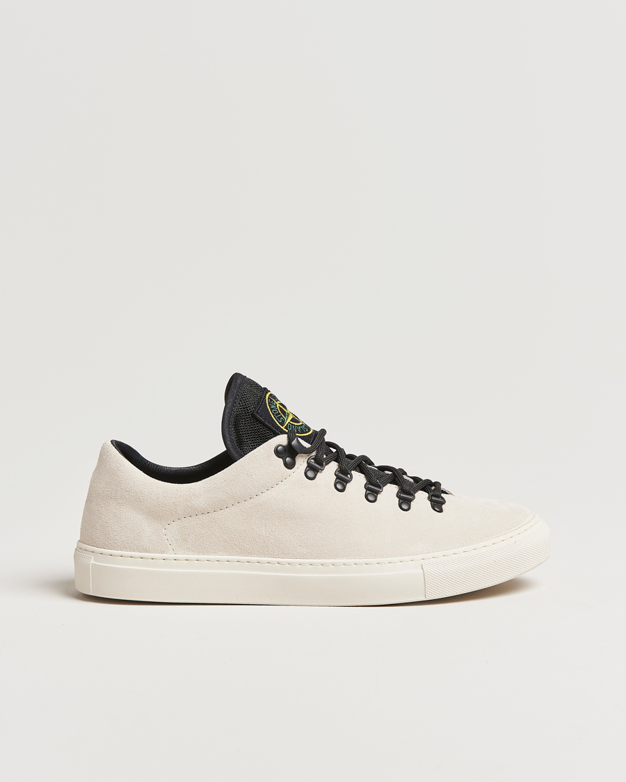 Heren | Stone Island Low Top Suede Sneakers Sand | Stone Island | Low Top Suede Sneakers Sand