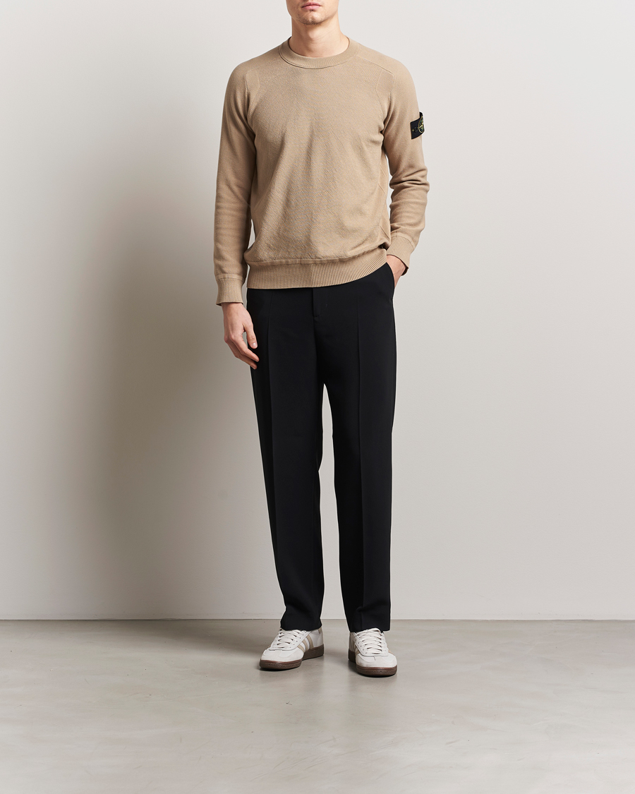 Heren | Truien | Stone Island | Micro Stitch Organic Cotton Crew Biscuit