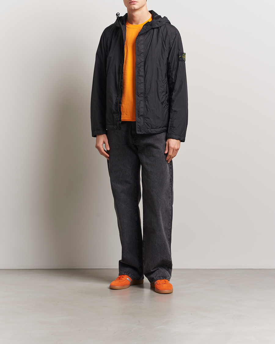 Heren | Jassen | Stone Island | Crinkle Reps Hooded Jacket Black