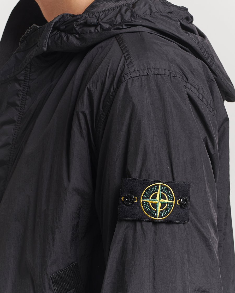 Heren | Jassen | Stone Island | Crinkle Reps Hooded Jacket Black