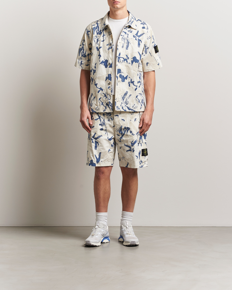 Heren | Overhemden | Stone Island | Stretch Ripstop Camo Short Sleeve Shirt Desert
