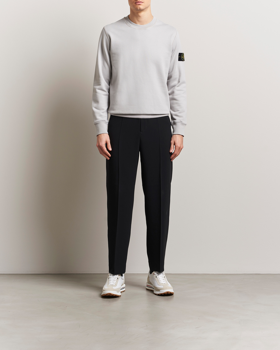 Heren | Truien | Stone Island | Garment Dyed Fleece Sweatshirt Pearl Grey