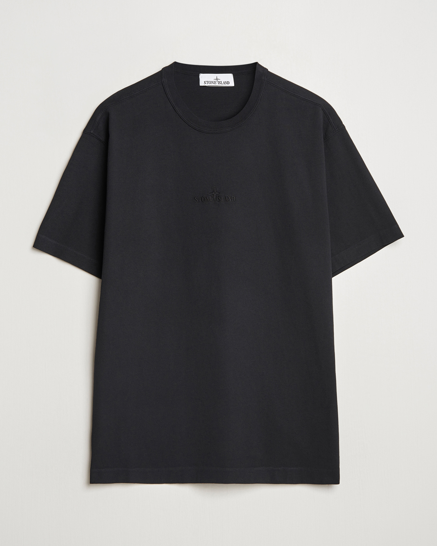 Heren | T-shirts | Stone Island | Center Logo T-Shirt Black