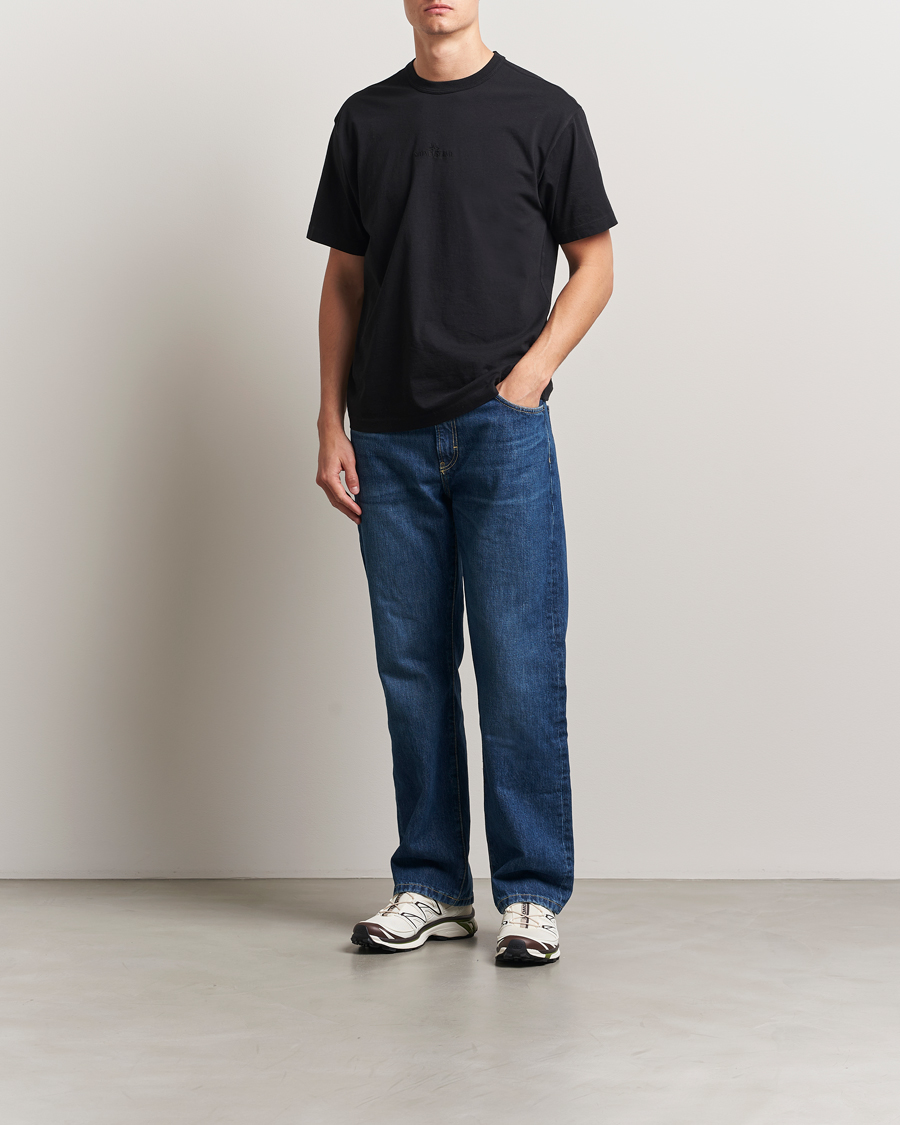 Heren | T-shirts | Stone Island | Center Logo T-Shirt Black