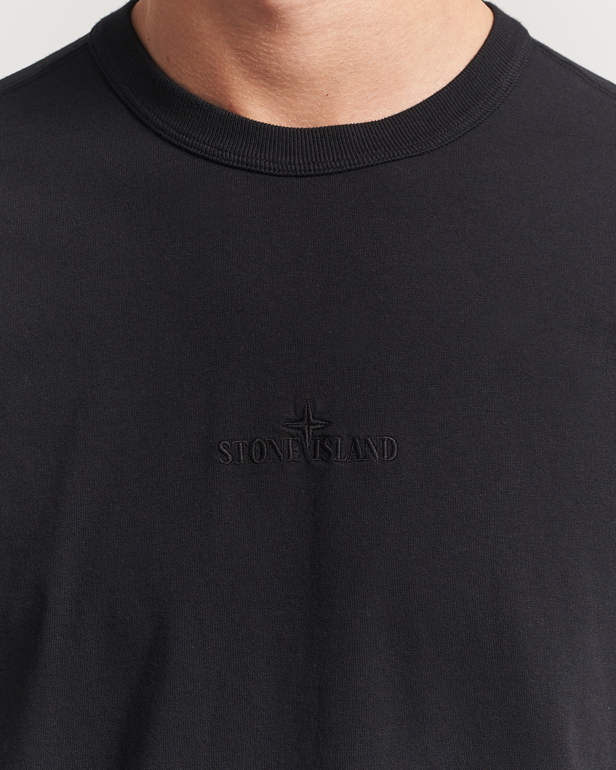 Heren | T-shirts | Stone Island | Center Logo T-Shirt Black