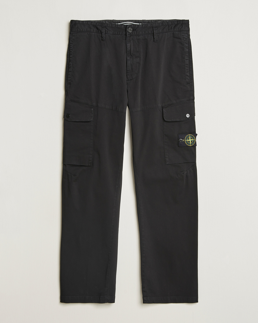 Heren | Broeken | Stone Island | Regular Fit Cotton Stretch Cargo Pants Black