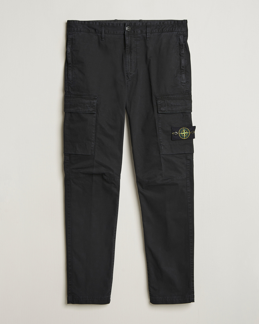 Heren | Broeken | Stone Island | Stretch Twill Cargo Pants Black