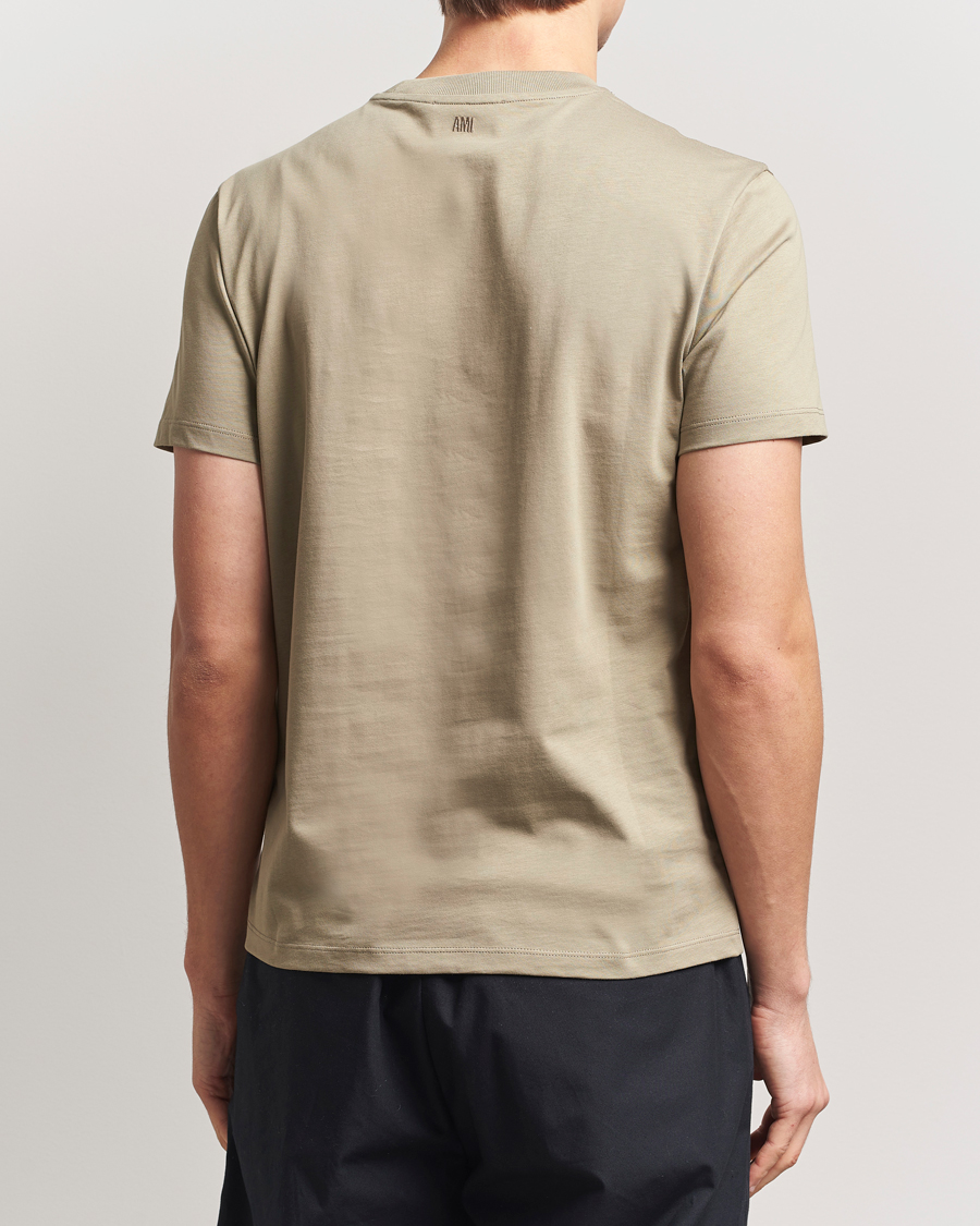 Heren | T-shirts | AMI | Off White Heart Logo T-Shirt Beige