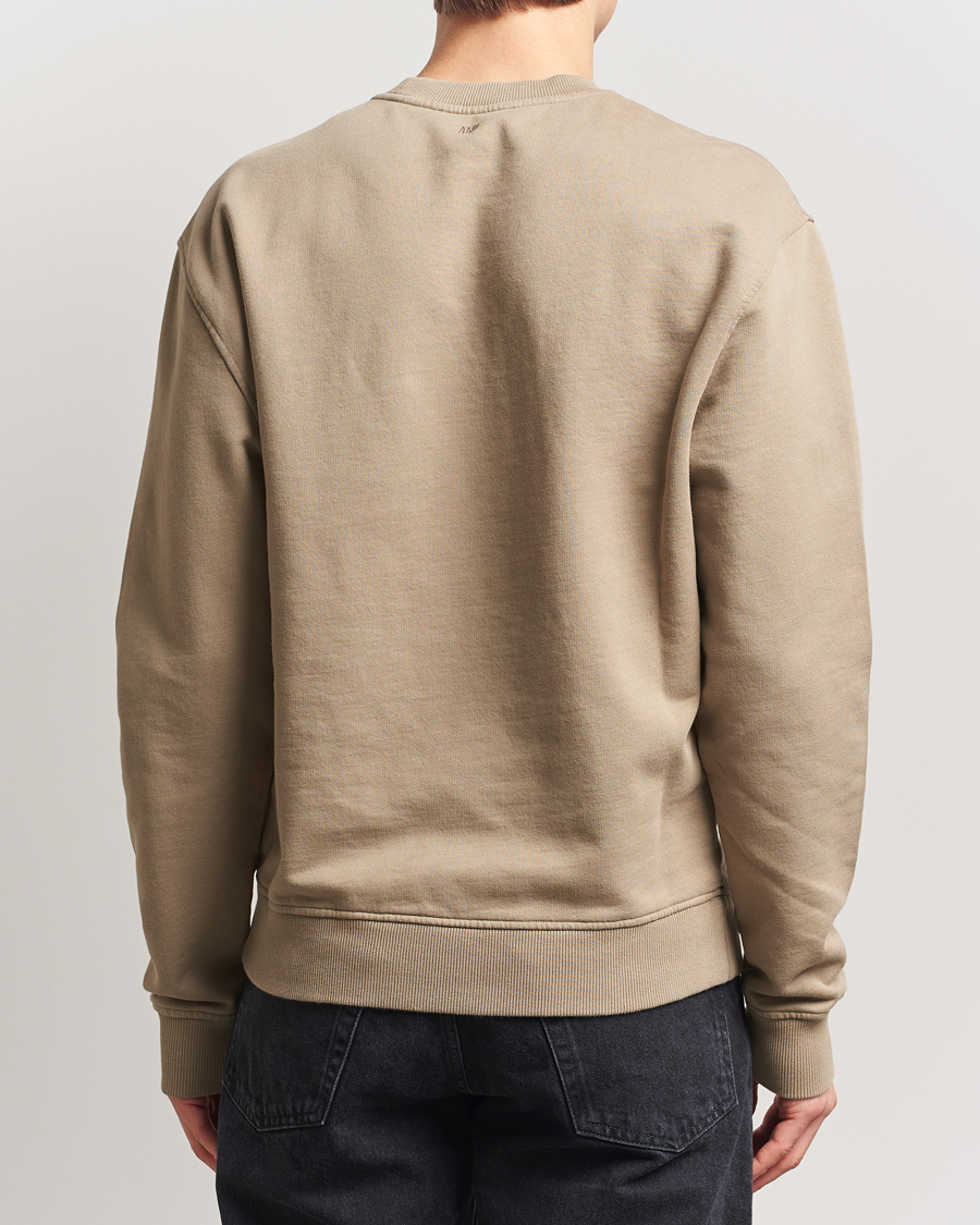 Heren | Truien | AMI | Off White Heart Logo Sweatshirt Beige
