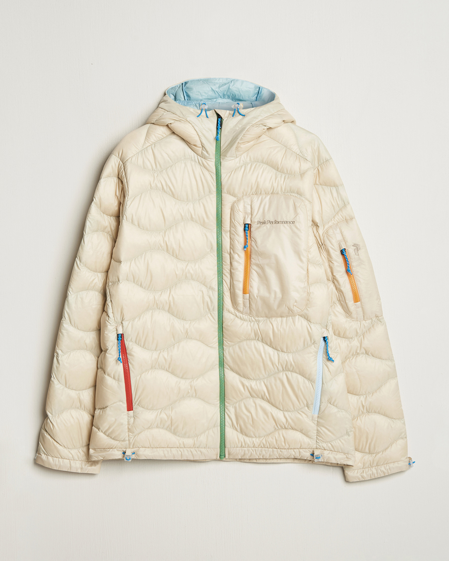 Heren | Jassen | Peak Performance | Helium Utility Down Hooded Jacket Sand Fog