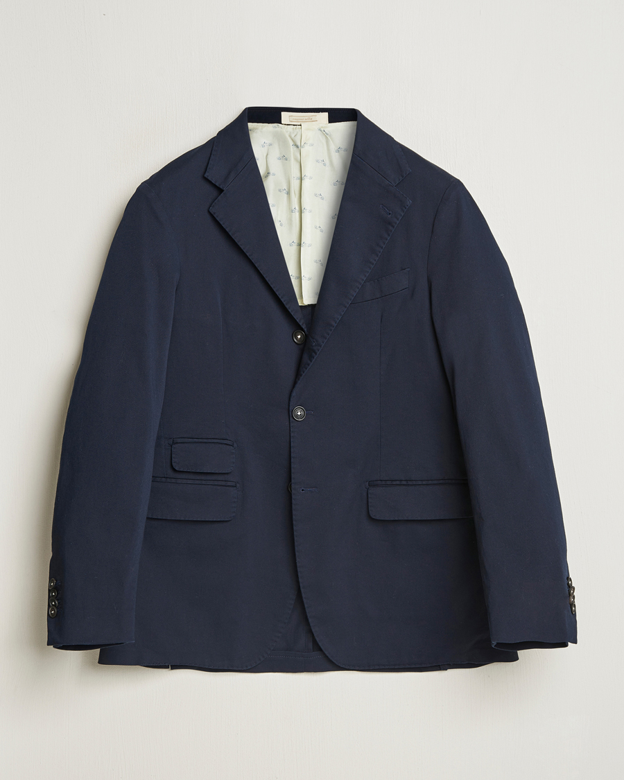 Heren | Blazers | Massimo Alba | Sloop Cotton Blazer Navy