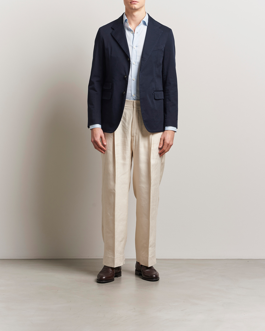 Heren | Blazers | Massimo Alba | Sloop Cotton Blazer Navy