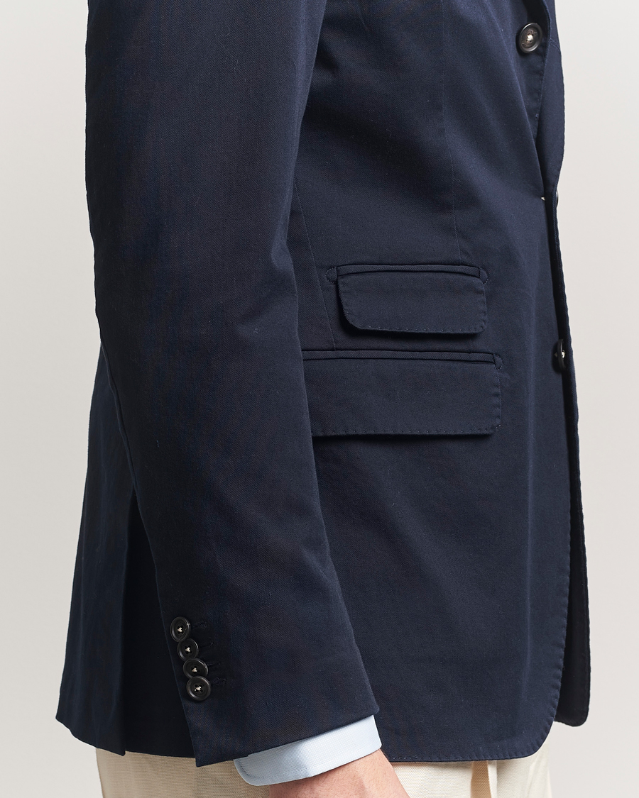 Heren | Blazers | Massimo Alba | Sloop Cotton Blazer Navy