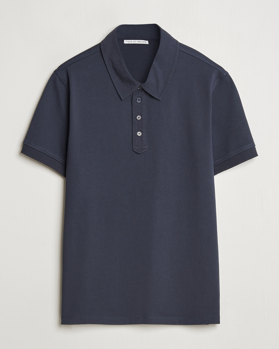 Heren | Polo's | Tiger of Sweden | Ronen Cotton Polo Light Ink