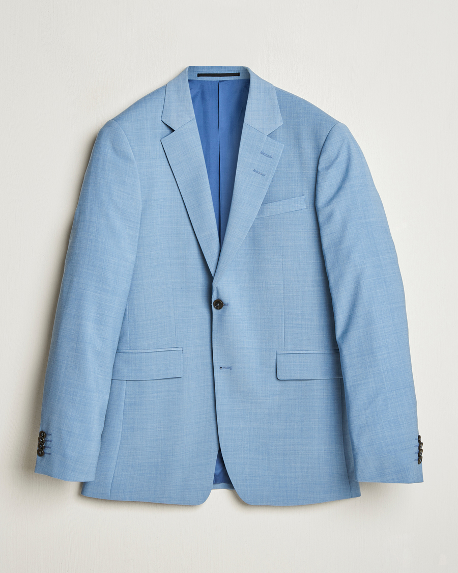 Heren | Blazers | Tiger of Sweden | Justin Wool Blazer Rustic Blue