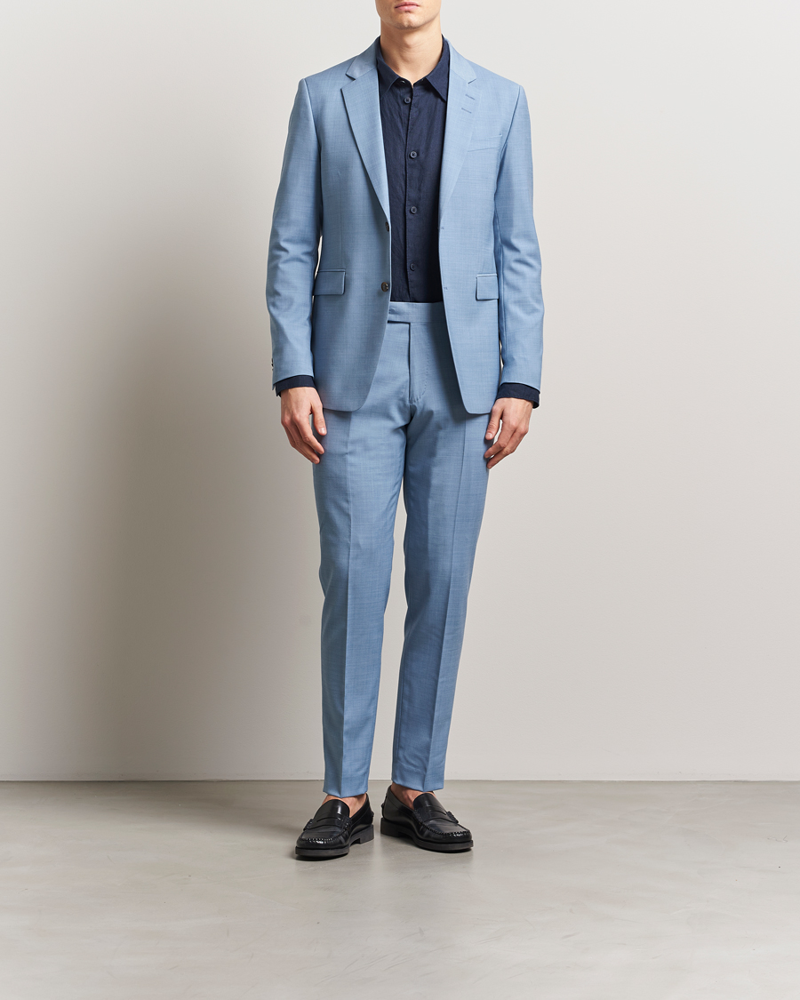 Heren | Blazers | Tiger of Sweden | Justin Wool Blazer Rustic Blue