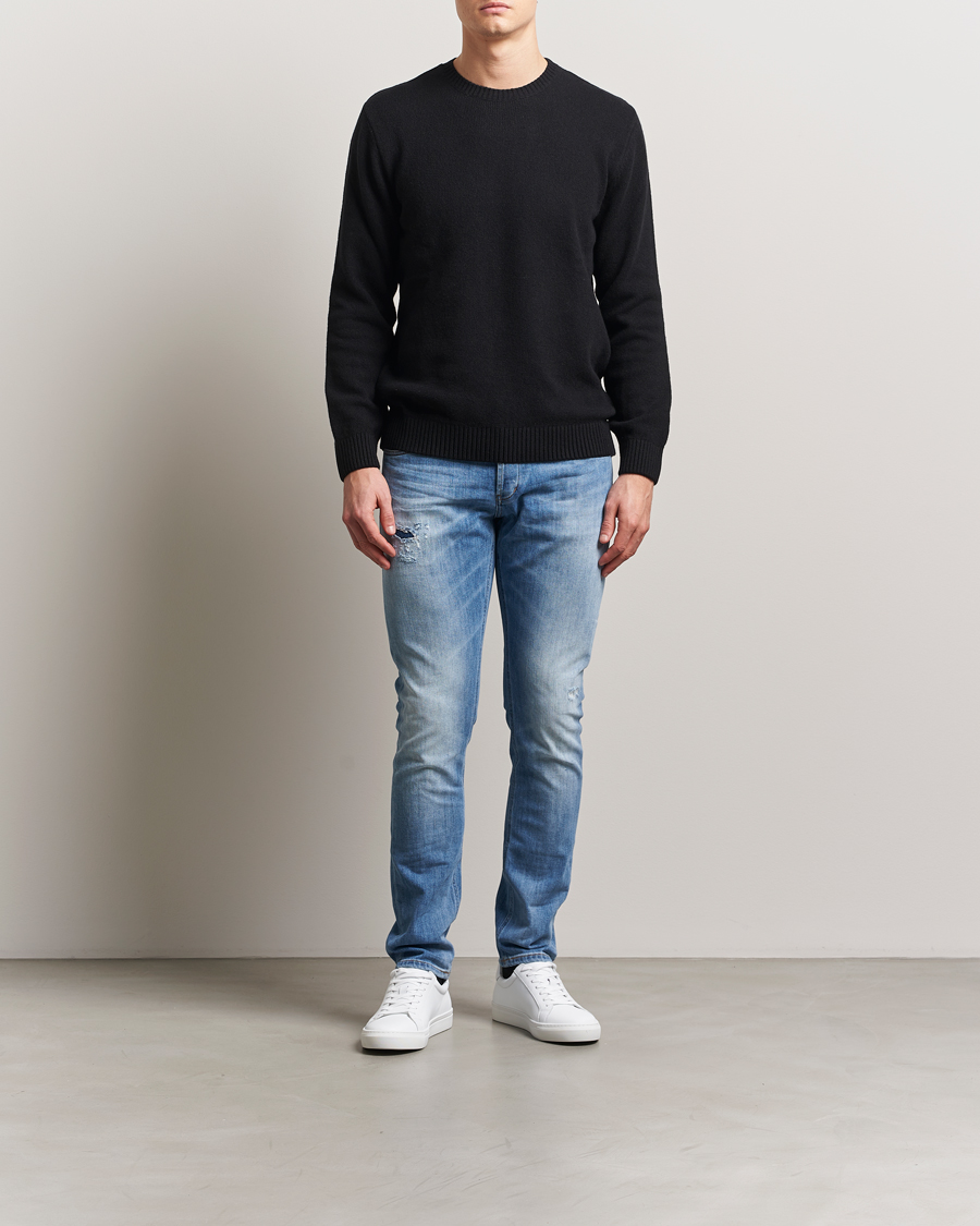 Heren | Jeans | Dondup | George Distressed Jeans Light Blue