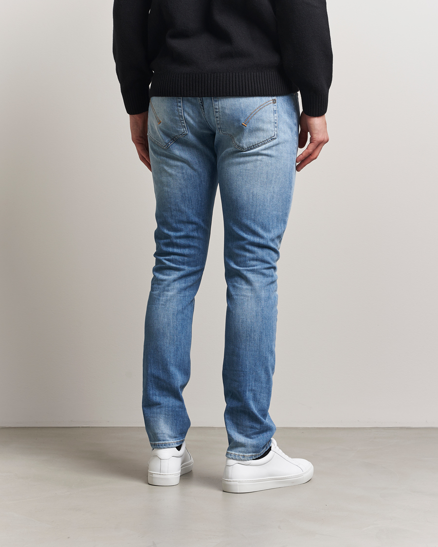 Heren | Jeans | Dondup | George Distressed Jeans Light Blue