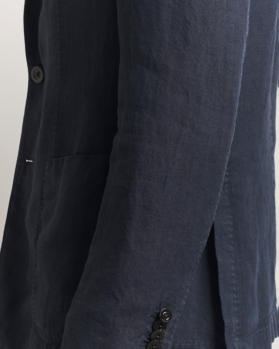 Heren | Pakken | Boglioli | K Jacket Linen Suit Navy