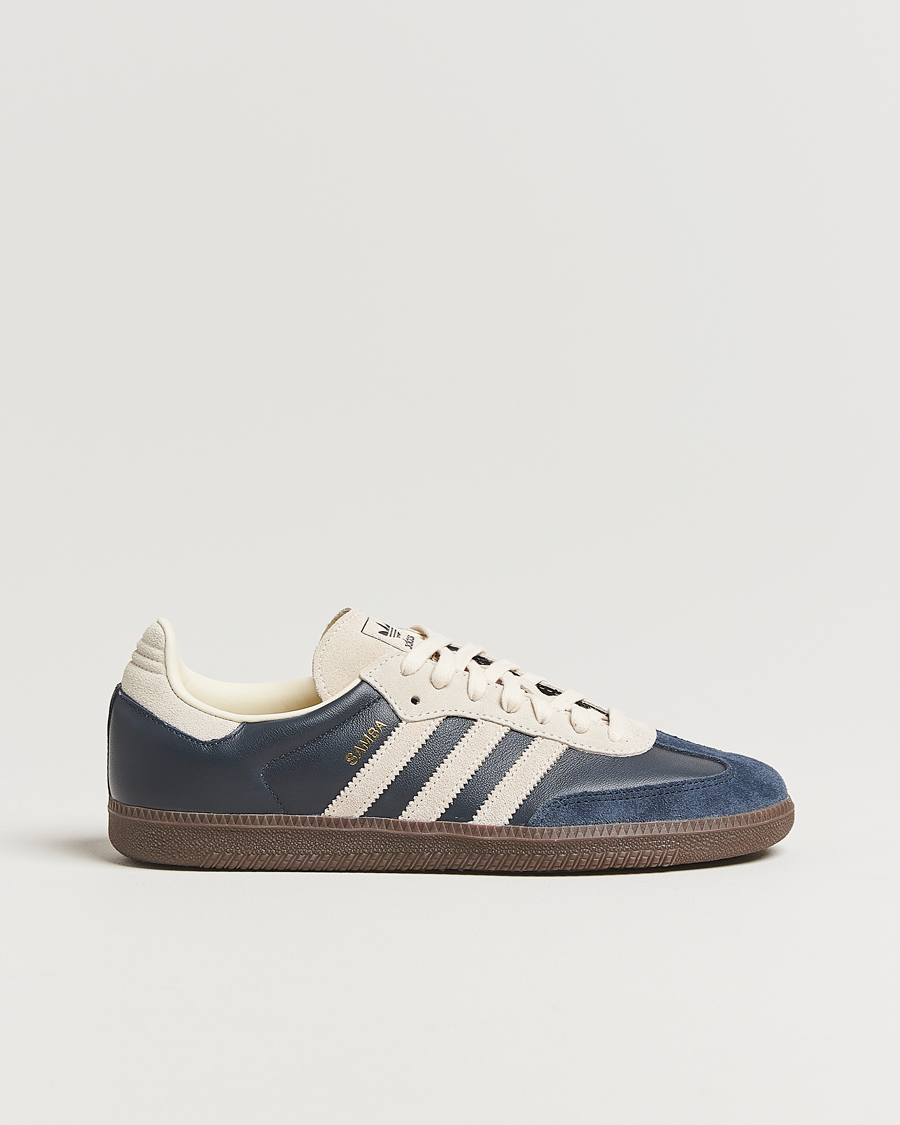 Heren | adidas Originals Samba Original Sneaker Dark Blue/Off White | adidas Originals | Samba Original Sneaker Dark Blue/Off White