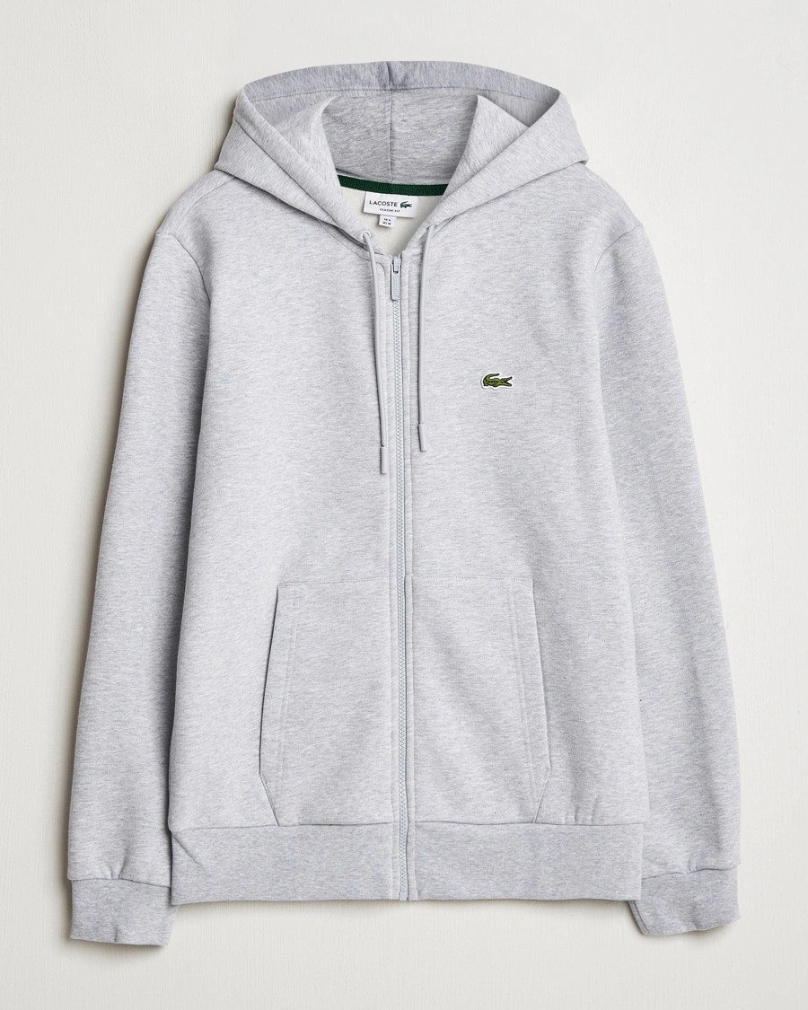 Heren | Truien | Lacoste | Full Zip Hoodie Silver Chine