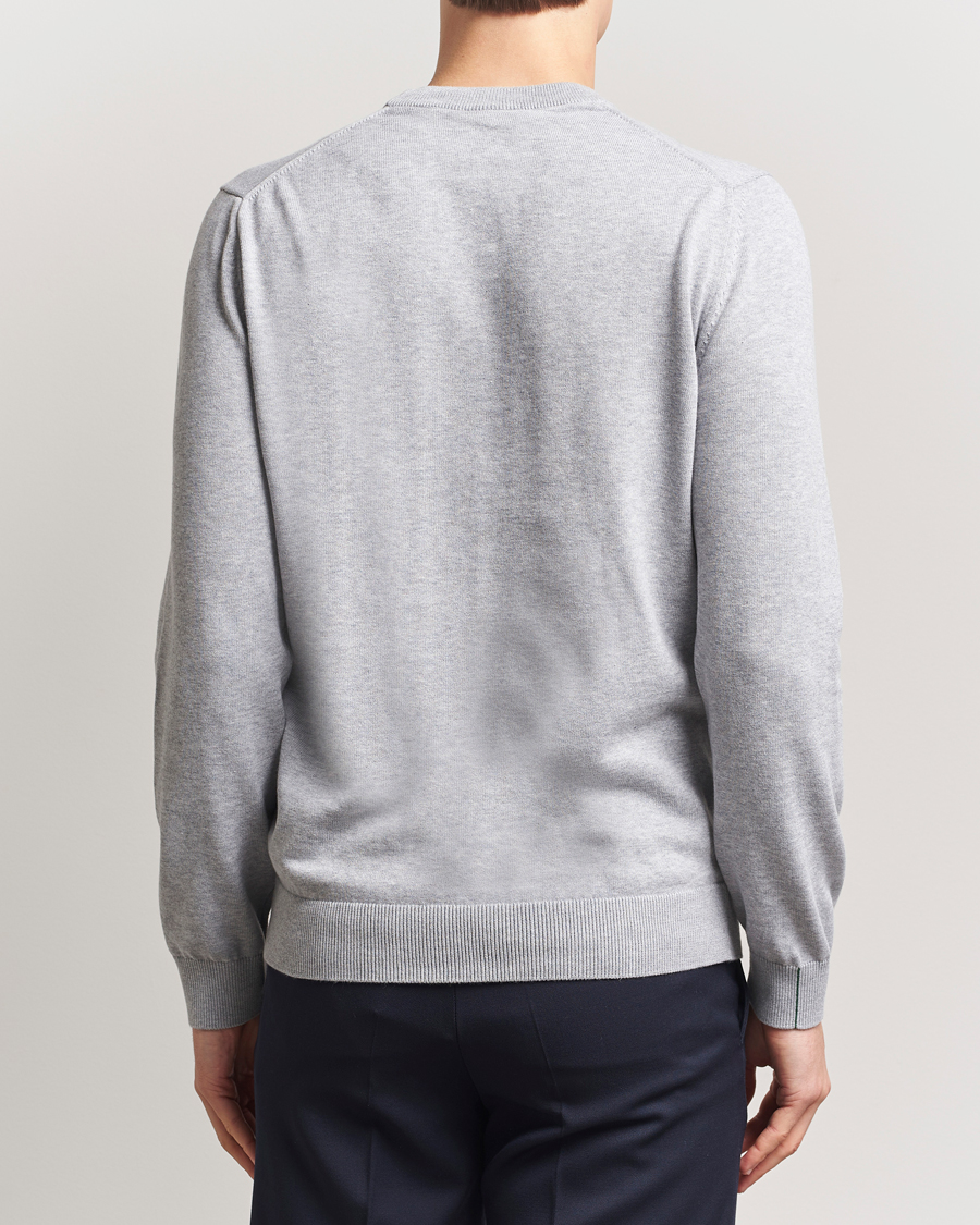 Heren | Truien | Lacoste | Cotton Knitted Sweater Silver Chine