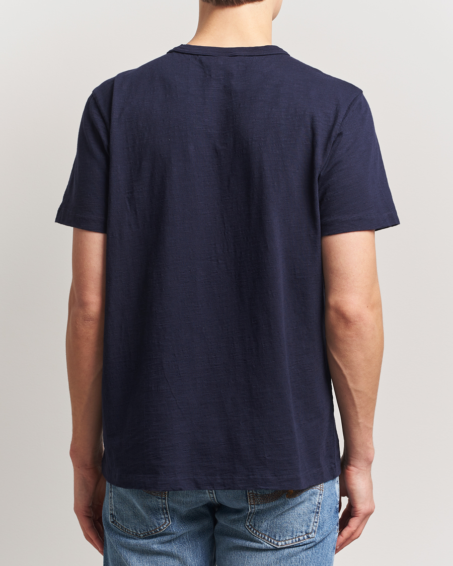 Heren | T-shirts | Nudie Jeans | Roy Heavy Slub T-Shirt Blueberry