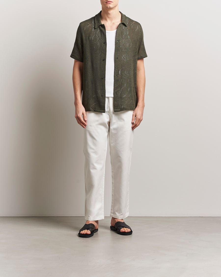 Heren | Broeken | Samsøe Samsøe | Jabari Drawstring Trousers Clear Cream