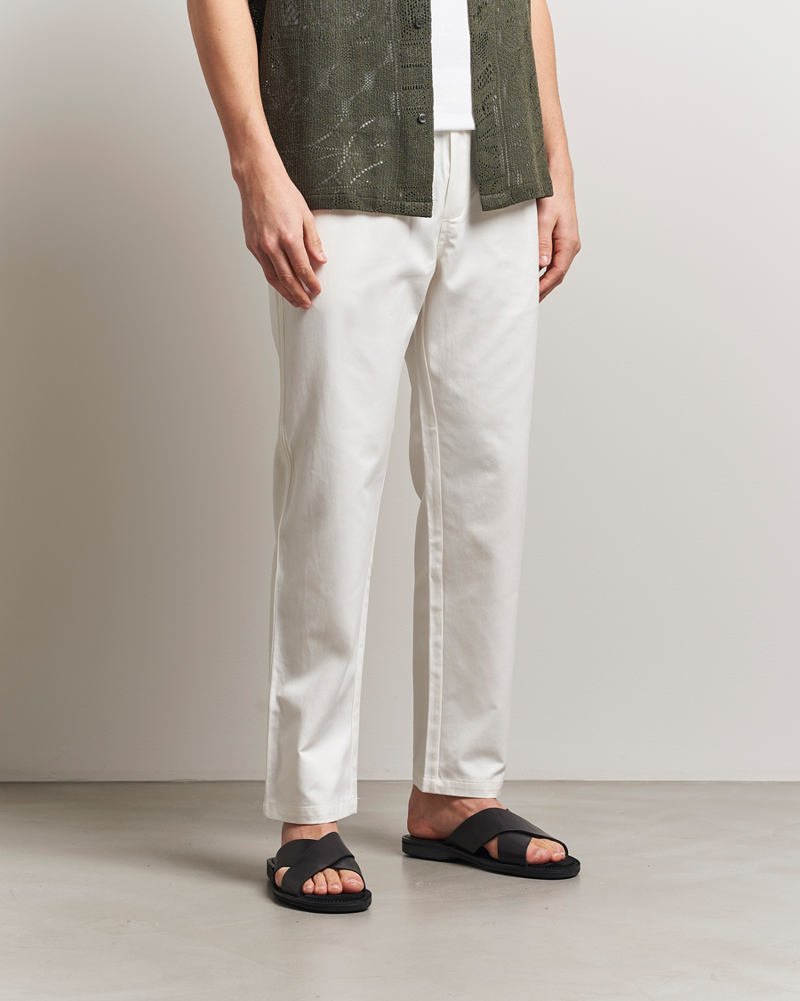 Heren | Broeken | Samsøe Samsøe | Jabari Drawstring Trousers Clear Cream