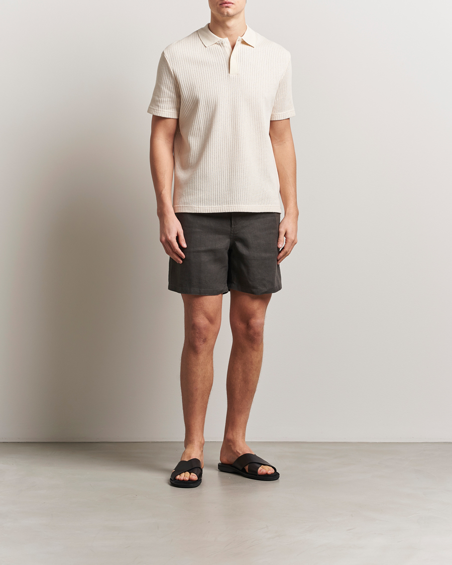 Heren | Polo's | Samsøe Samsøe | Jase Structured Knitted Polo Clear Cream