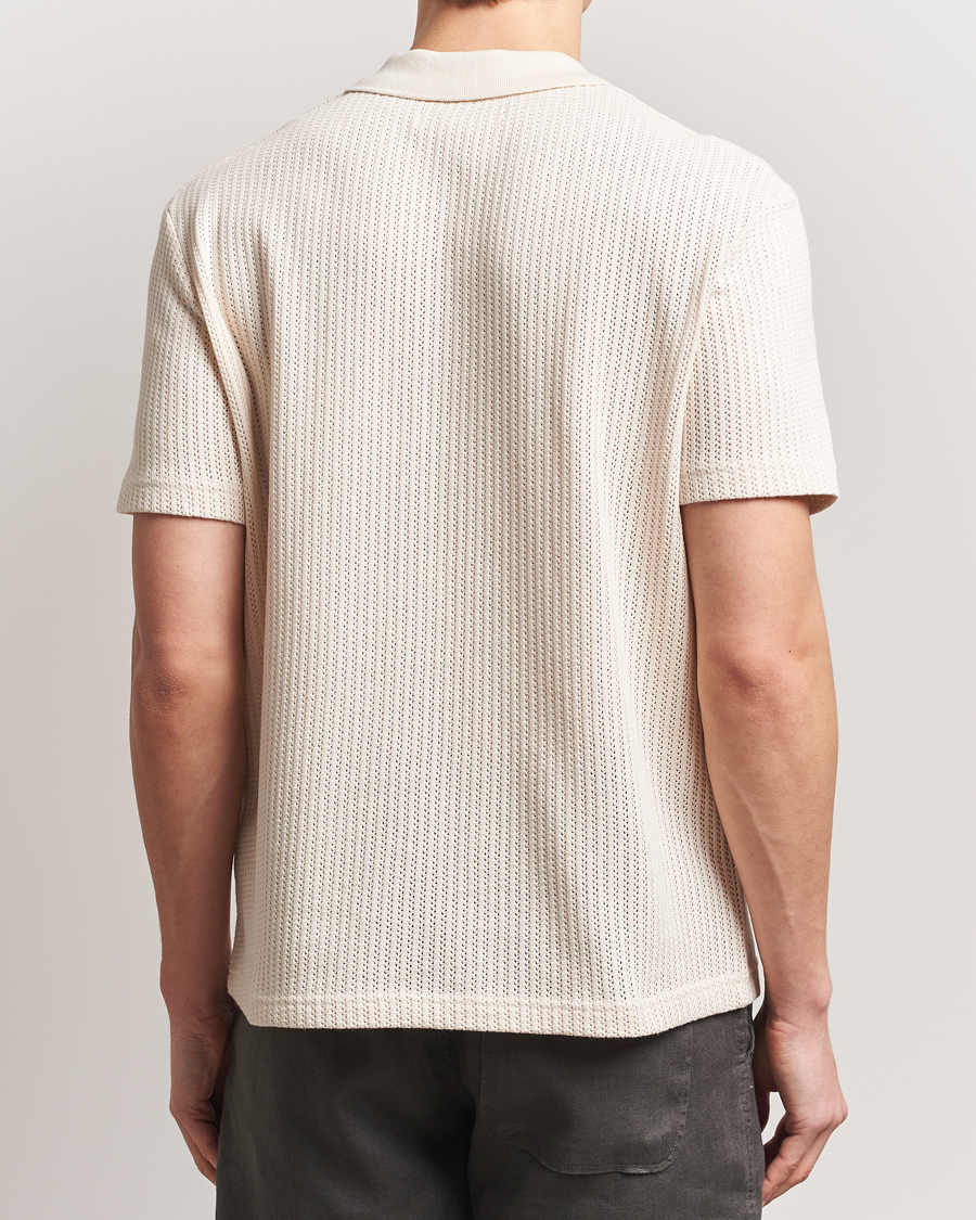 Heren | Polo's | Samsøe Samsøe | Jase Structured Knitted Polo Clear Cream