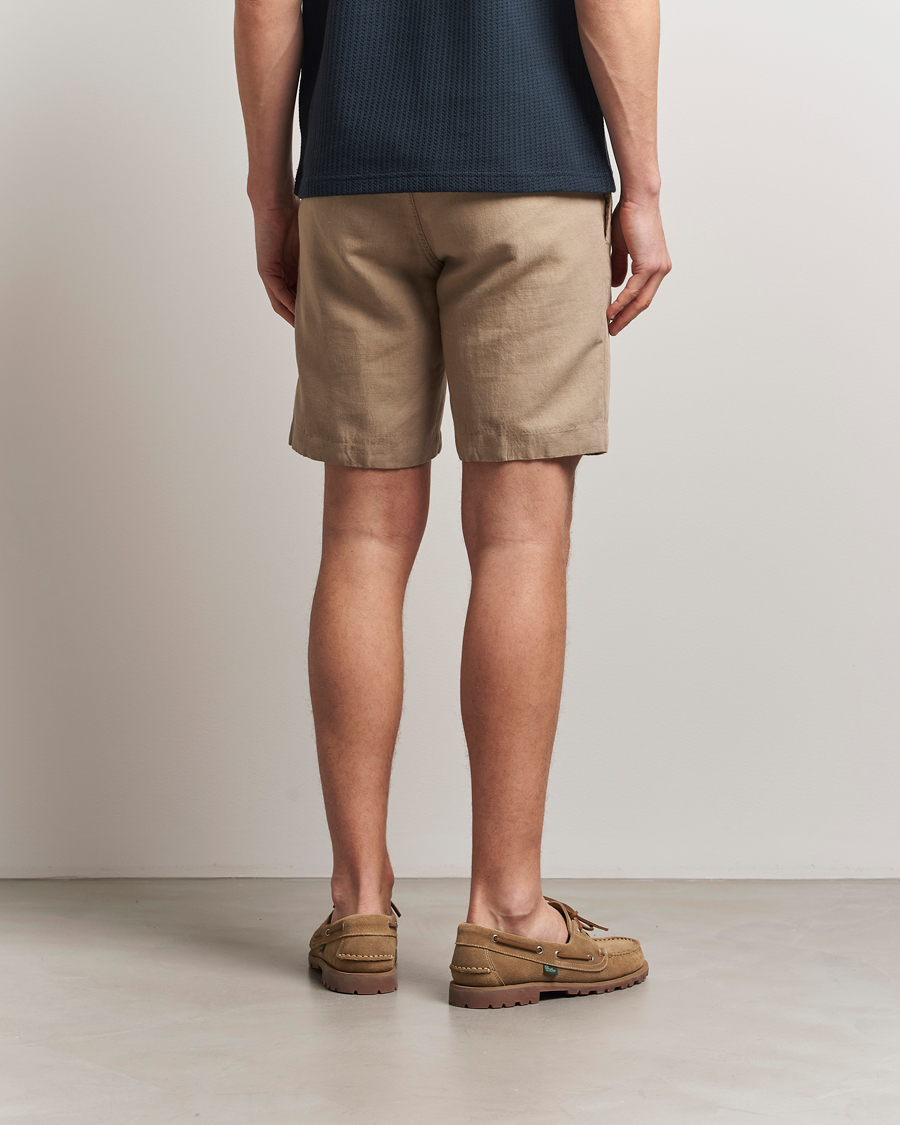 Heren | Korte broek | Samsøe Samsøe | Smith Cotton/Linen Drawstring Shorts Greige