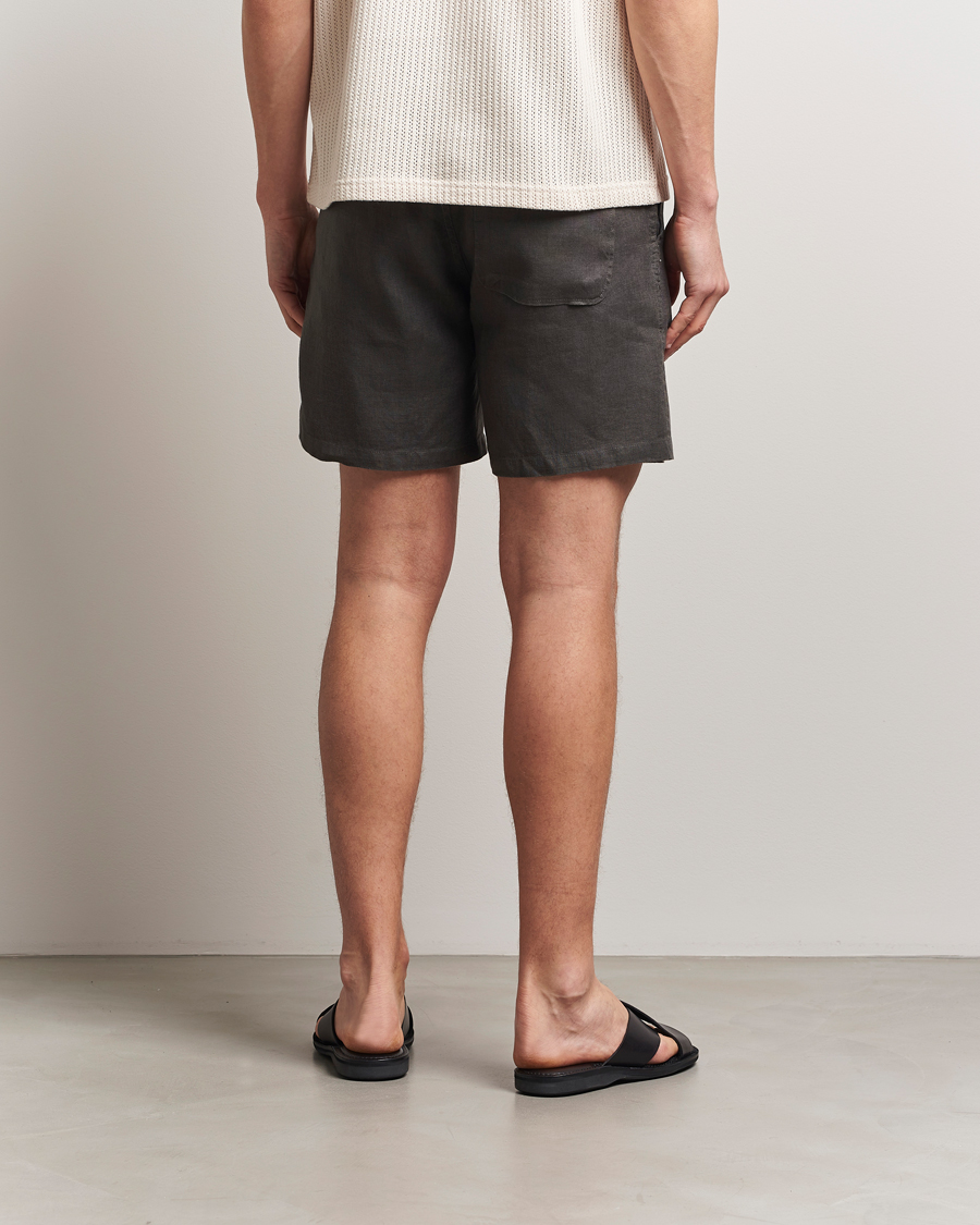 Heren | Korte broek | Samsøe Samsøe | Jabari Linen Drawstring Shorts Beluga Grey