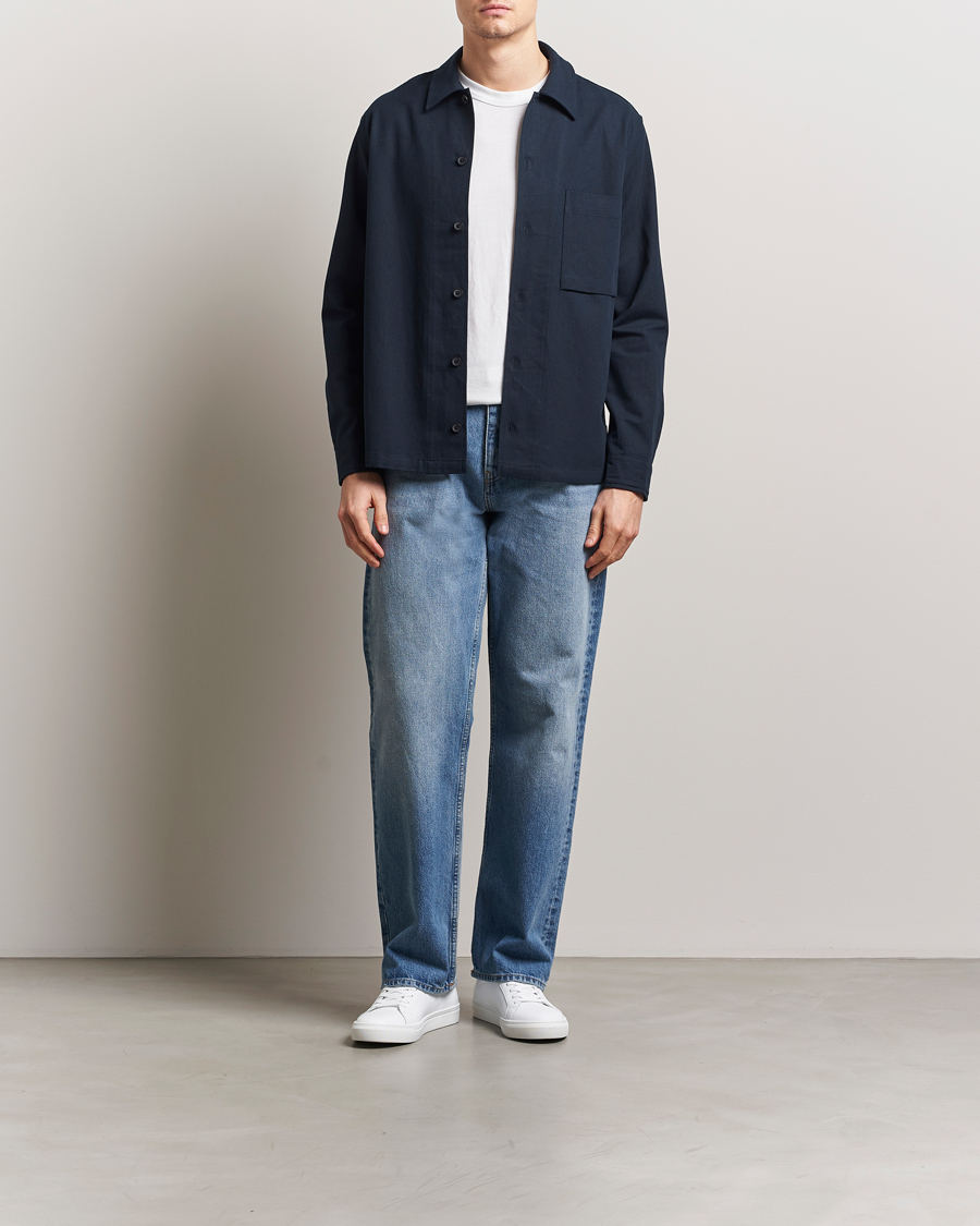 Heren | Overhemden | Samsøe Samsøe | Damon Go Overshirt Salute Navy